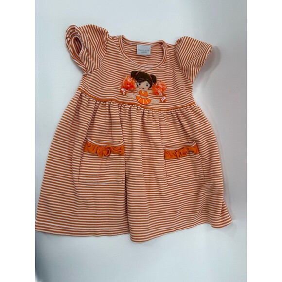 Squiggles by Charlie Tennessee Volunteers Cheerleader Orange White Stripe Size 2 - Picture 1 of 9